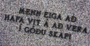 Menn eiga að hafa vit á því að vera í góðu skapi